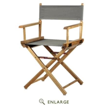 Casual Home Casual Home 200-01-021-18 18 in. Directors Chair White Frame with Gray Canvas 200-01/021-18